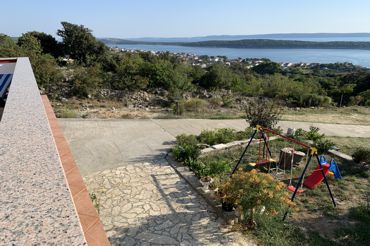 terrace with sea view, children's playground, swings, children's slide