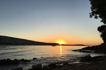 sunset, island of Rab